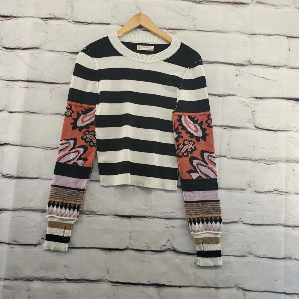 We the free people vintage cuffs rush sweater top size medium - Picture 4 of 10